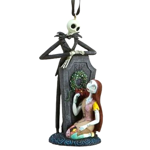 Nightmare Before Christmas 2010 Jack Skellington & Sally Tim Burton Ornament - Picture 5 of 5